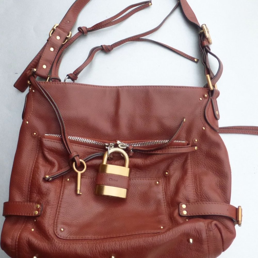 Chloe Paddington Shoulder Bag Burnt Amber Designer